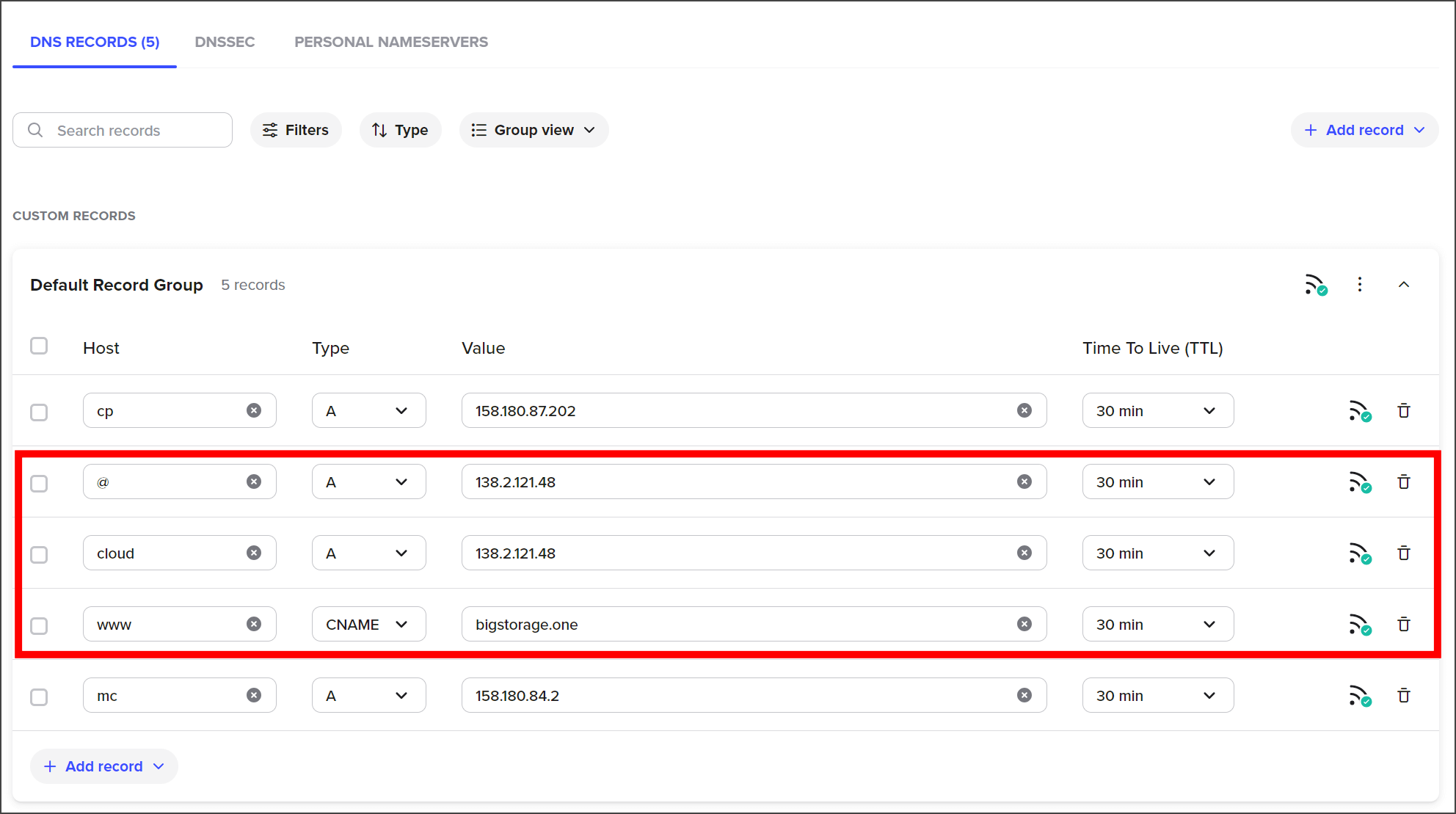 dns record